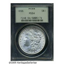 1896 S$1 MS64 PCGS. Well struck, there are no men