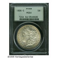 1896-S S$1 MS64 PCGS. Bright, shimmering luster w