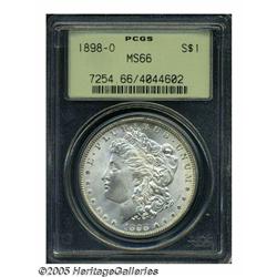 1898-O S$1 MS66 PCGS. Smooth, silver-gray lustrou