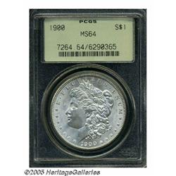 1900 S$1 MS64 PCGS. This specimen has bright silv