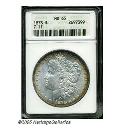 1878 7TF S$1 Reverse of 1878 MS65 ANACS. Rich gol