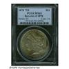 Image 1 : 1878 7TF S$1 Reverse of 1878 MS65 PCGS. Golden-br