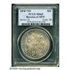 Image 1 : 1878 7TF S$1 Reverse of 1879 MS65 PCGS. Rich gold