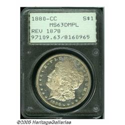 1880/79-CC S$1 Reverse of 1878 MS63 Deep Mirror P