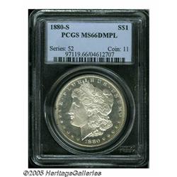 1880-S S$1 MS66 Deep Mirror Prooflike PCGS. Mediu