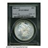 Image 1 : 1881-CC S$1 MS65 PCGS. Well struck with bright, f