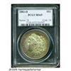 Image 1 : 1881-O S$1 MS65 PCGS. Vivid olive-green, ruby-red