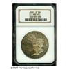 Image 1 : 1881-S S$1 MS67 NGC. Gorgeously toned in vivid go