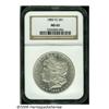 Image 1 : 1885-CC S$1 MS62 NGC. Untoned and boldly struck, 