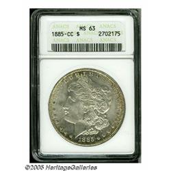 1885-CC S$1 MS63 ANACS. The margins on both have 