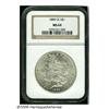 Image 1 : 1885-CC S$1 MS64 NGC. Untoned with the level of c