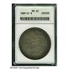 Image 3 : 1889-CC S$1 MS60 ANACS. A subtly reflective 1889-
