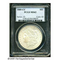 1889-CC S$1 MS62 PCGS. The 1889-CC is the key to 