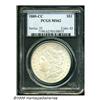 Image 1 : 1889-CC S$1 MS62 PCGS. The 1889-CC is the key to 