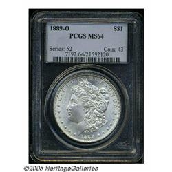1889-O S$1 MS64 PCGS. This near Gem displays lust