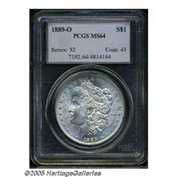 1889-O S$1 MS64 PCGS. The '89-O is relatively ple