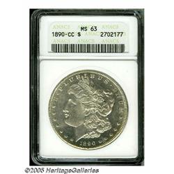 1890-CC S$1 MS63 ANACS. Lustrous and essentially 