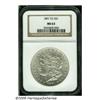Image 1 : 1891-CC S$1 MS63 NGC. VAM-6. Die doubling is note
