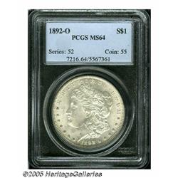 1892-O S$1 MS64 PCGS. Softly struck above the ear