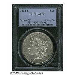 1892-S S$1 AU50 PCGS. The '92-S in AU grade is be