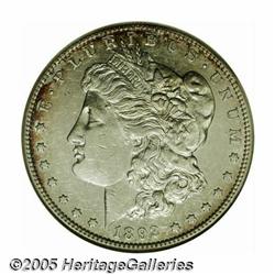 1892-S S$1 AU55 NGC. Good detail remains on this 