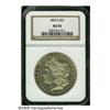 Image 3 : 1892-S S$1 AU55 NGC. Good detail remains on this 