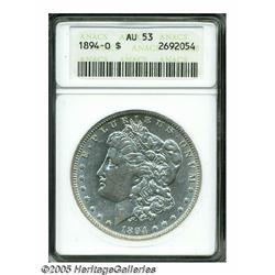 1894-O S$1 AU53 ANACS. Mostly brilliant surfaces 