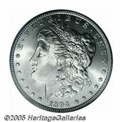 1894-O S$1 MS64 PCGS. Satiny and untoned with exc