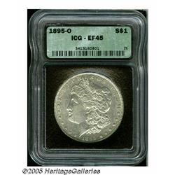 1895-O S$1 XF45 ICG. This key date Morgan represe