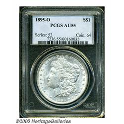 1895-O S$1 AU55 PCGS. An untoned and lightly mark