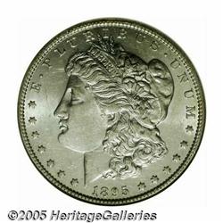 1895-O S$1 AU58 NGC. Nominally worn, free of any 