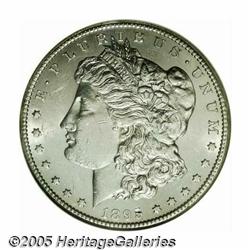 1895-S S$1 AU58 NGC. Essentially brilliant and ve