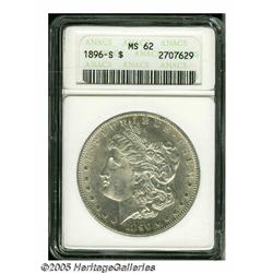 1896-S S$1 MS62 ANACS. Well struck and essentiall