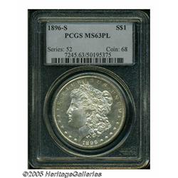 1896-S S$1 MS63 Prooflike PCGS. Prooflike 1896-S 