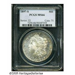1897-S S$1 MS66 PCGS. The design features are sha