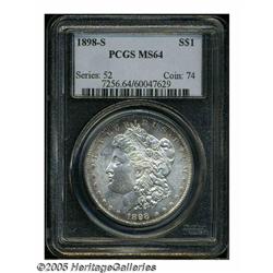 1898-S S$1 MS64 PCGS. Brilliant centers are frame
