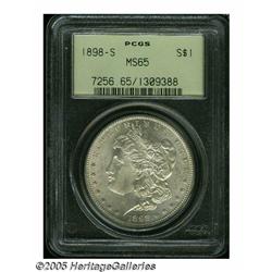 1898-S S$1 MS65 PCGS. A pleasingly smooth, satiny