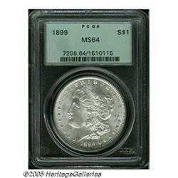 1899 S$1 MS64 PCGS. Virtually untoned surfaces di