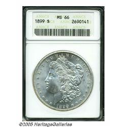 1899 S$1 MS66 ANACS. A splendid, immaculate Gem e