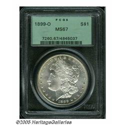 1899-O S$1 MS67 PCGS. Fully struck and impeccably