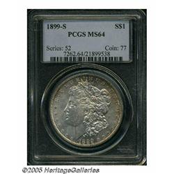 1899-S S$1 MS64 PCGS. Lustrous and attractive. De