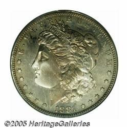 1881 S$1 PR65 PCGS. A lovely Gem with sharp satin