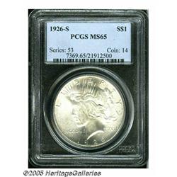 1926-S S$1 MS65 PCGS. This '26-S Peace dollar exh