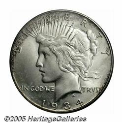 1934-S S$1 MS64 ANACS. A well struck and frosty r