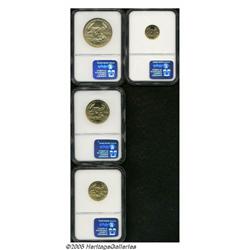 1990 G$5 American Gold Eagle Set MS69 NGC. The se