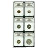 Image 1 : 1942 1C Six Piece Proof Set PR65 to PR66 NGC. The