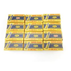 CIL SUPER CLEAN 22 LONG RIFLE AMMO IN VINTAGE BOXES