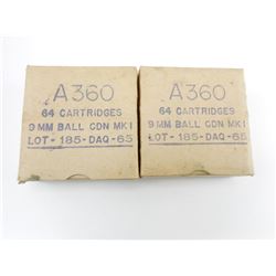 A360 9MM BALL CDN MK1 LOT 185-DAQ-65 AMMO