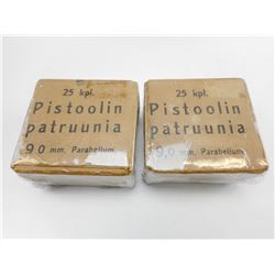 9MM PISTOOLIN PATRUUNIA AMMO