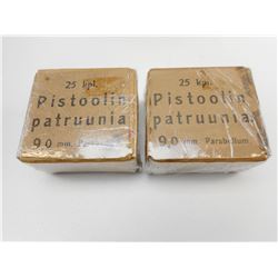 9MM PISTOOLIN PATRUUNIA AMMO